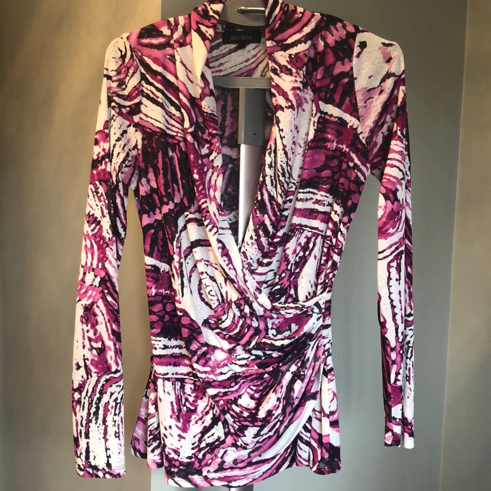 Faux wrap light top